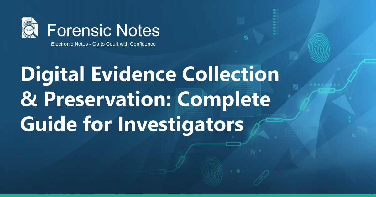 Digital Evidence Collection & Preservation: Complete Guide for ...